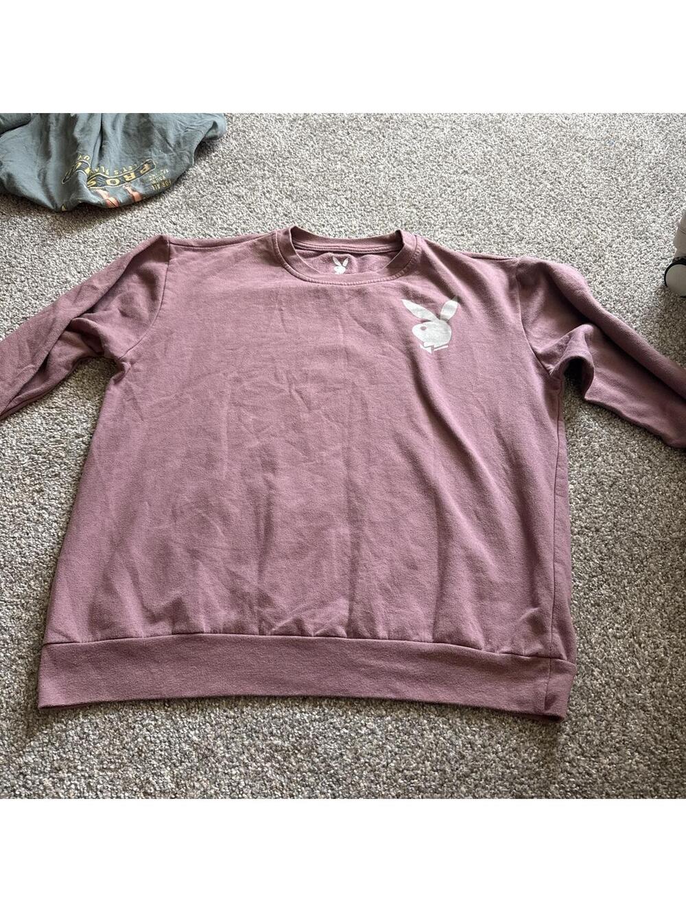 Playboy Women's Burgundy and Purple Sweatshirt